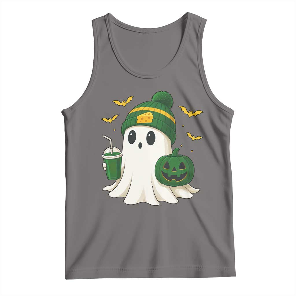Halloween GB Ghost Tank Top Pumpkin Ghost Costume Cheesehead TS10 Deep Heather Print Your Wear