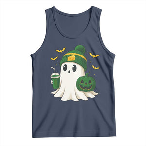 Halloween GB Ghost Tank Top Pumpkin Ghost Costume Cheesehead TS10 Navy Print Your Wear