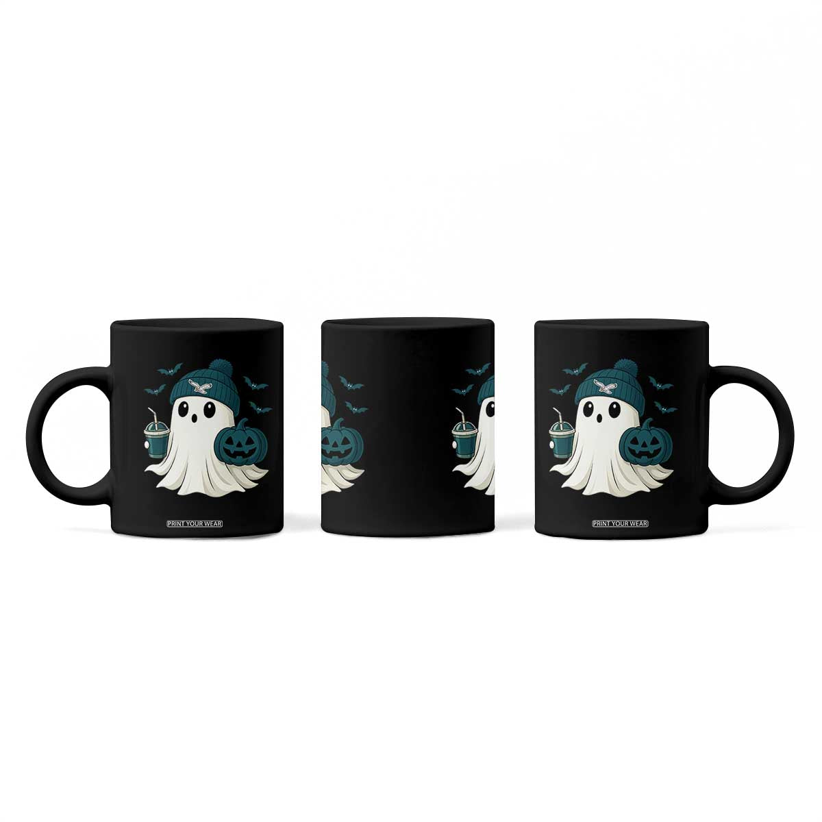 PFE Ghost Halloween Coffee Mug Retro Halloween Costume Philly Lover TS10 Print Your Wear