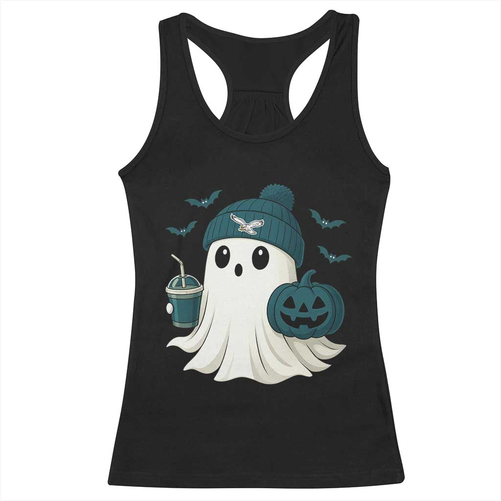 PFE Ghost Halloween Racerback Tank Top Retro Halloween Costume Philly Lover TS10 Black Print Your Wear
