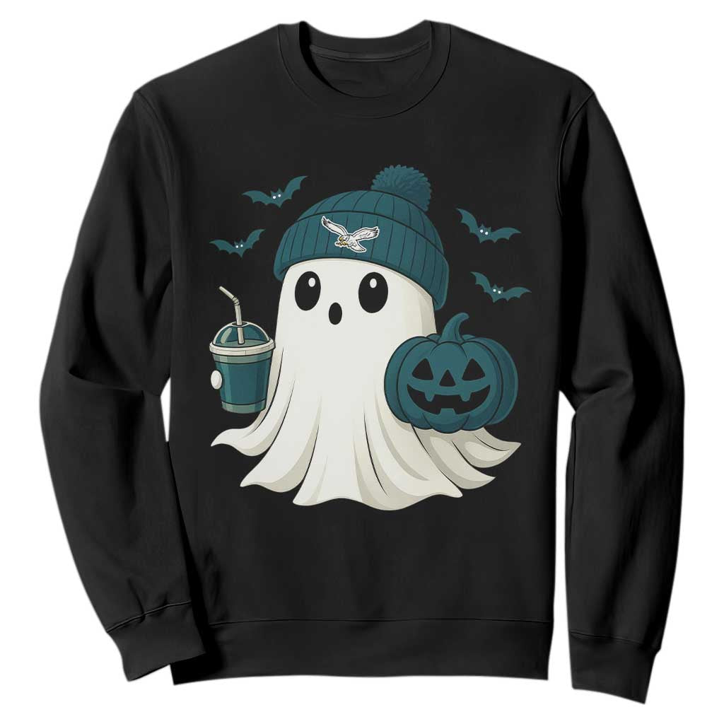 PFE Ghost Halloween Sweatshirt Retro Halloween Costume Philly Lover TS10 Black Print Your Wear