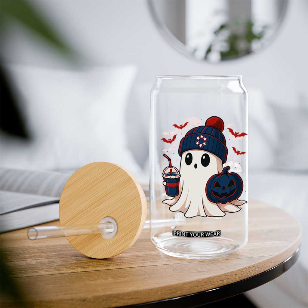 Ghost Halloween Glass Can Retro Patriot Halloween Costume TS10 Print Your Wear