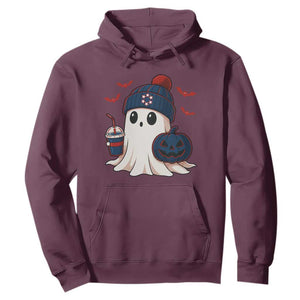 Ghost Halloween Hoodie Retro Patriot Halloween Costume TS10 Maroon Print Your Wear