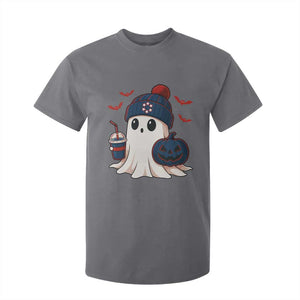 Ghost Halloween T Shirt For Kid Retro Patriot Halloween Costume TS10 Charcoal Print Your Wear