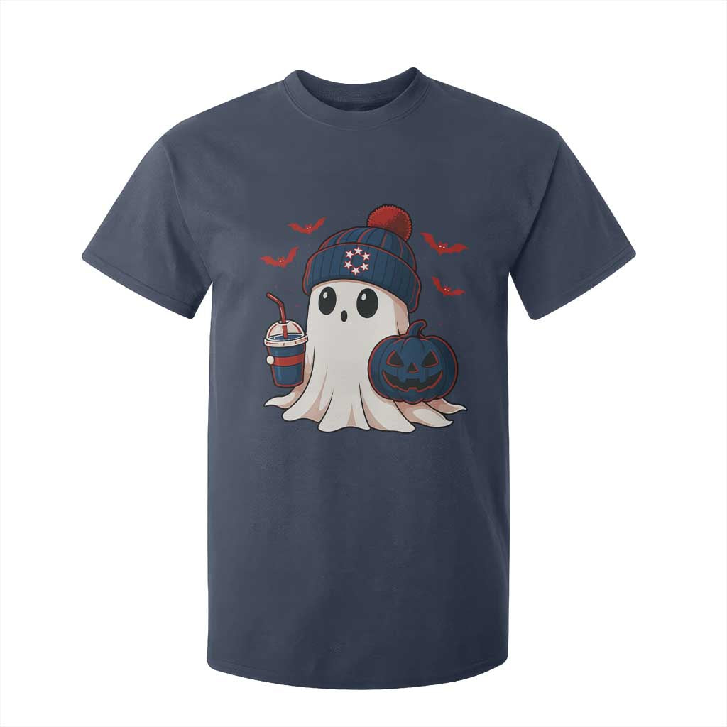 Ghost Halloween T Shirt For Kid Retro Patriot Halloween Costume TS10 Navy Print Your Wear