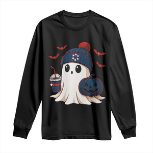 Ghost Halloween Long Sleeve Shirt Retro Patriot Halloween Costume TS10 Black Print Your Wear
