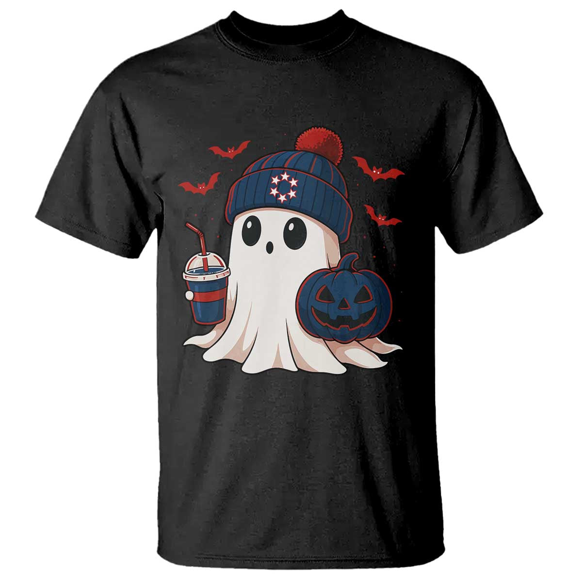 Ghost Halloween T Shirt Retro Patriot Halloween Costume TS10 Black Print Your Wear