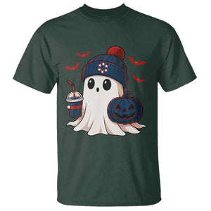 Ghost Halloween T Shirt Retro Patriot Halloween Costume TS10 Dark Forest Green Print Your Wear