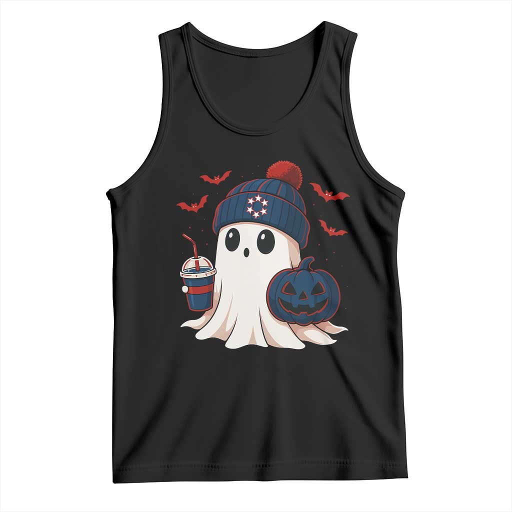 Ghost Halloween Tank Top Retro Patriot Halloween Costume TS10 Black Print Your Wear