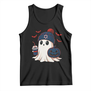 Ghost Halloween Tank Top Retro Patriot Halloween Costume TS10 Black Print Your Wear
