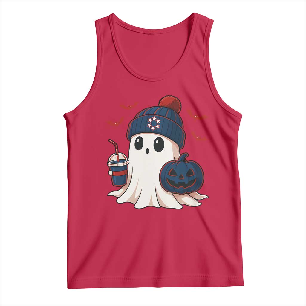 Ghost Halloween Tank Top Retro Patriot Halloween Costume TS10 Red Print Your Wear