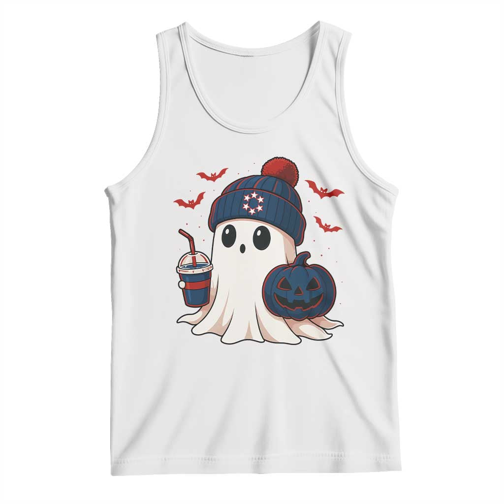 Ghost Halloween Tank Top Retro Patriot Halloween Costume TS10 White Print Your Wear