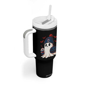 Ghost Halloween Tumbler With Handle Retro Patriot Halloween Costume TS10 Print Your Wear