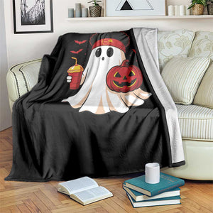 Halloween KC Ghost Throw Blanket Pumpkin Ghost Costume Football TS10 Print Your Wear