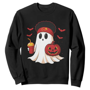 Halloween KC Ghost Sweatshirt Pumpkin Ghost Costume Football TS10 Black Print Your Wear