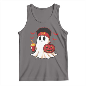 Halloween KC Ghost Tank Top Pumpkin Ghost Costume Football TS10 Deep Heather Print Your Wear