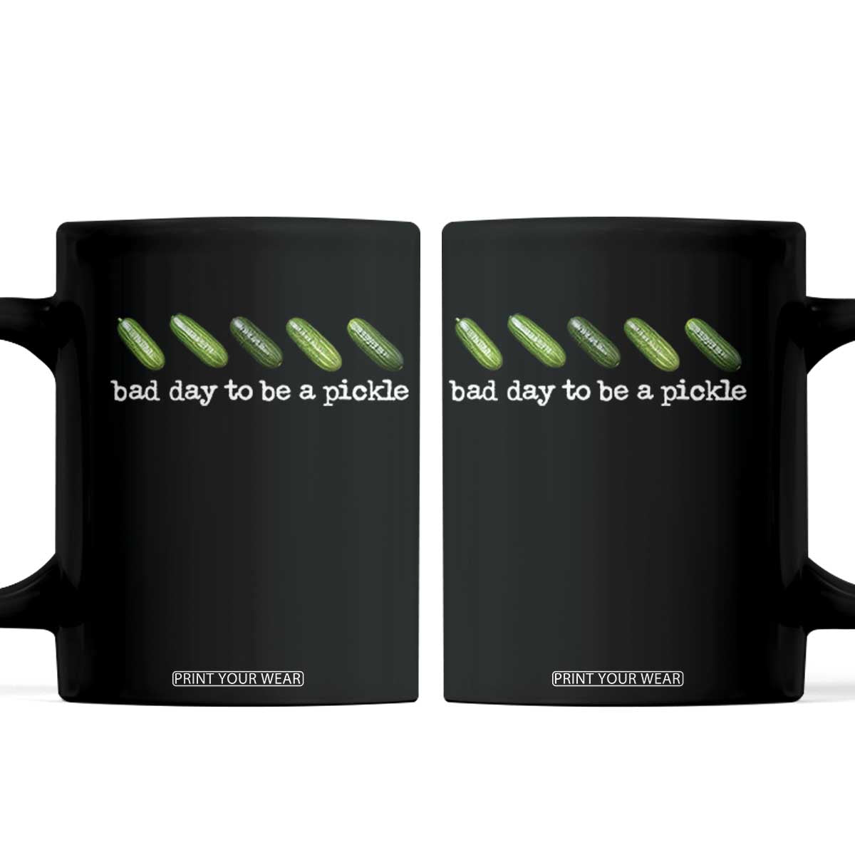Bad Day To Be A Pickle Coffee Mug Funny Dill Pickleball Lovers