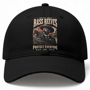 Bass Reeves Baseball Cap Frontier Lawman Protect Everyone Black History Graphic