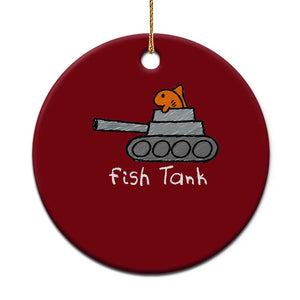 Fish Tank Funny Aquarium Animal Pun Sarcastic Ceramic Ornament