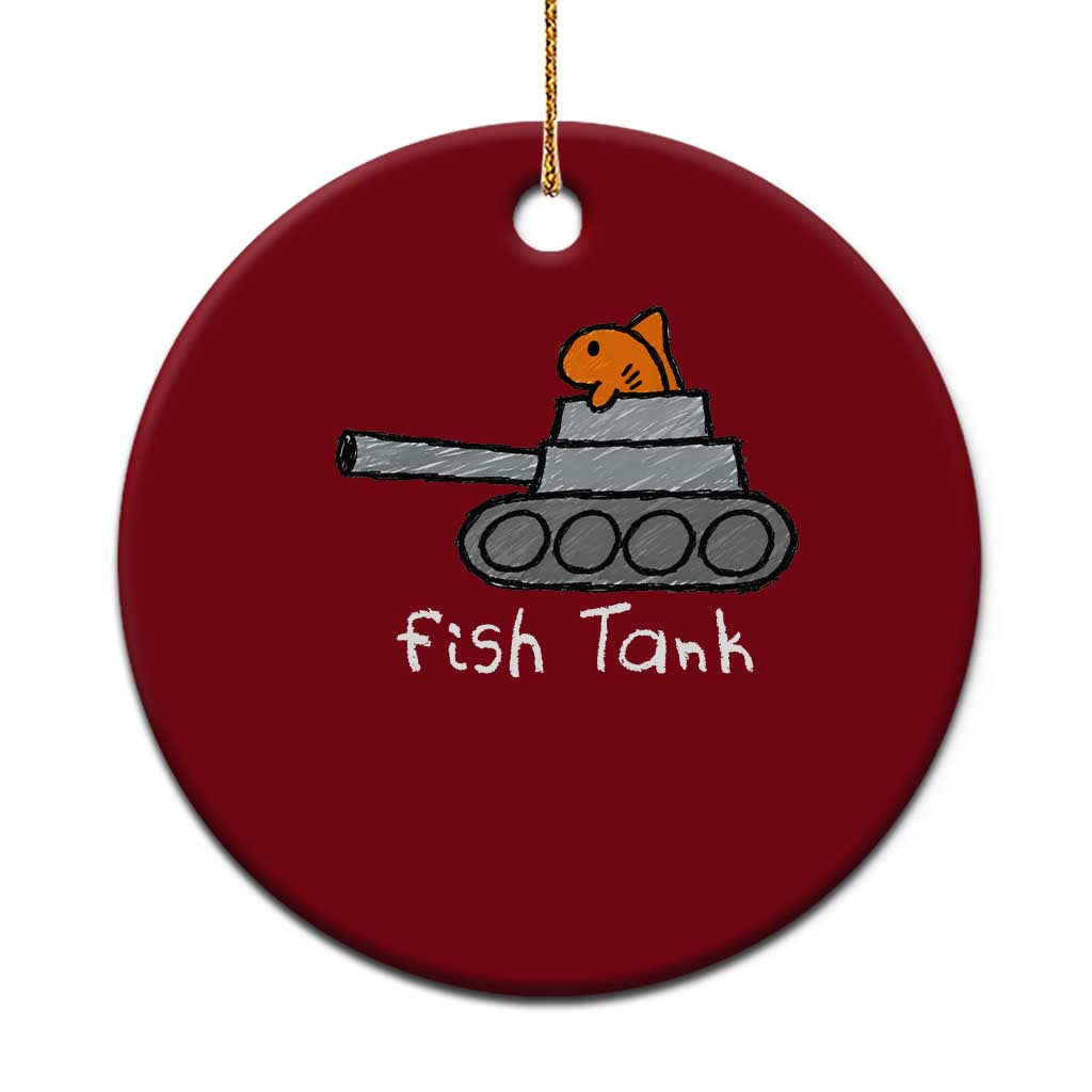 Fish Tank Funny Aquarium Animal Pun Sarcastic Ceramic Ornament