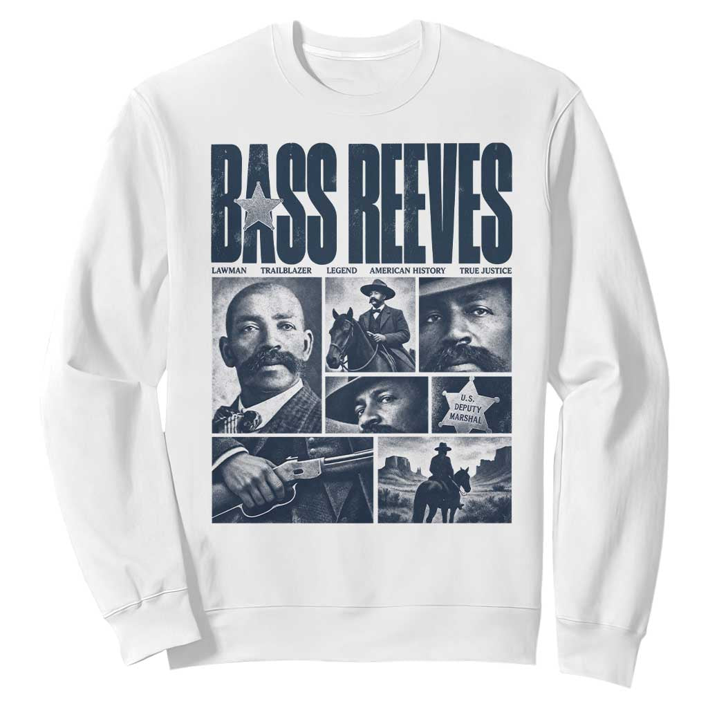 Bass Reeves Sweatshirt US Deputy Marshal First Black Lawman American History Graphic