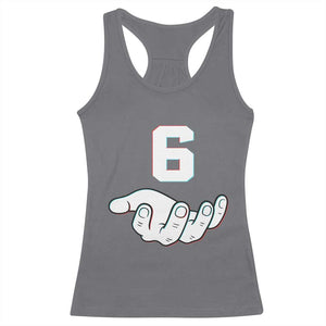 Number 6 Racerback Tank Top Matching 67 Meme Costume 6th Birthday 6 Years TS10 Charcoal Print Your Wear