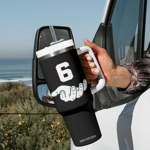 Number 6 Tumbler With Handle Matching 67 Meme Costume 6th Birthday 6 Years TS10 Print Your Wear