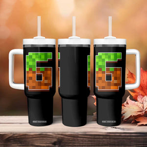 Number 6 Tumbler With Handle Game Matching 67 Meme Costume 6th Birthday 6 Years TS10 Print Your Wear