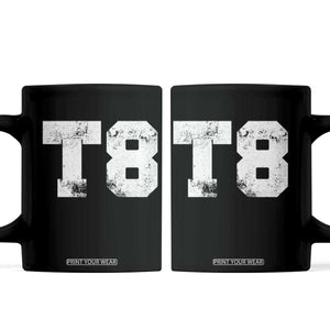 T8 Jersey Coffee Mug Concert Inspired Outfit Varsity Sports TS10 Black Print Your Wear