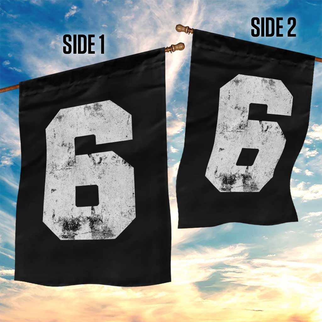 Number 6 Garden Flag Matching 67 Meme 6th Birthday 6 Years TS10 Print Your Wear