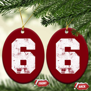 Number 6 Ceramic Ornament Matching 67 Meme 6th Birthday 6 Years TS10 Print Your Wear