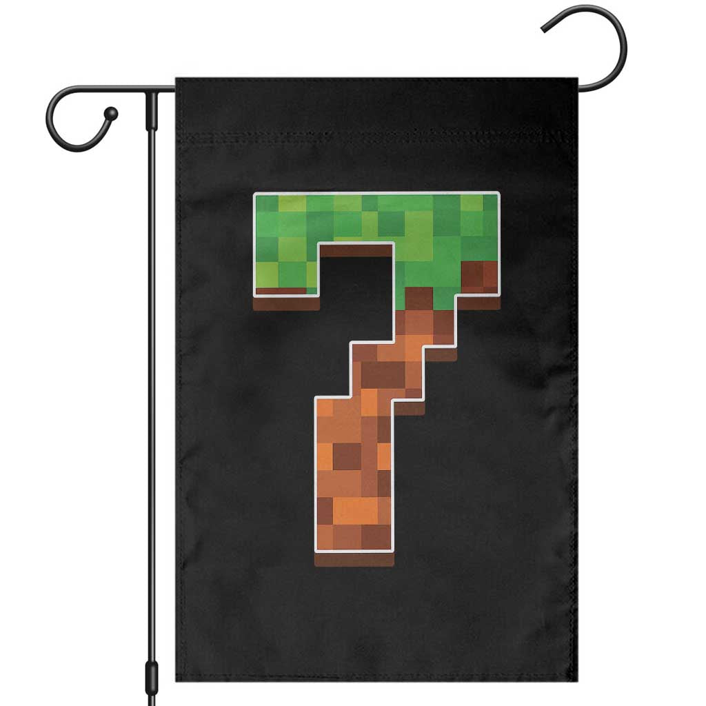 Number 7 Garden Flag Game Matching 67 Meme Costume 7th Birthday 7 Years TS10 Black Print Your Wear