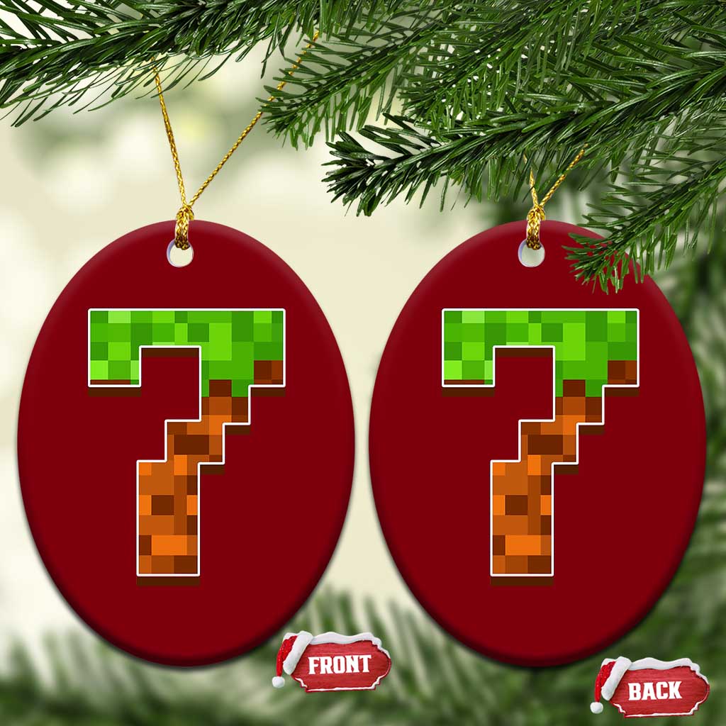 Number 7 Ceramic Ornament Game Matching 67 Meme Costume 7th Birthday 7 Years TS10 Print Your Wear