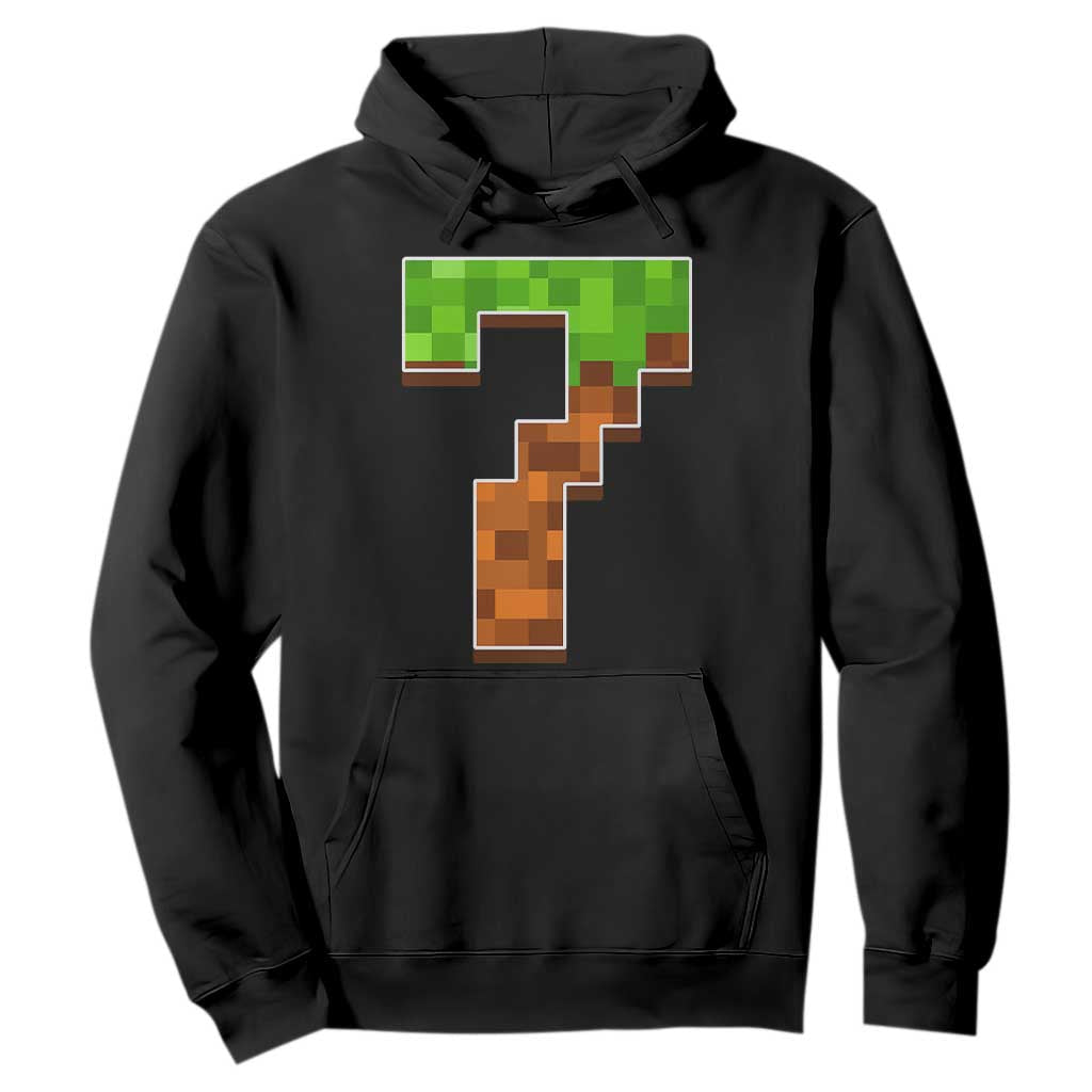 Number 7 Hoodie Game Matching 67 Meme Costume 7th Birthday 7 Years TS10 Black Print Your Wear