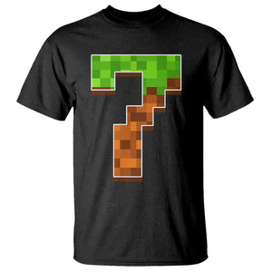 Number 7 T Shirt Game Matching 67 Meme Costume 7th Birthday 7 Years TS10 Black Print Your Wear