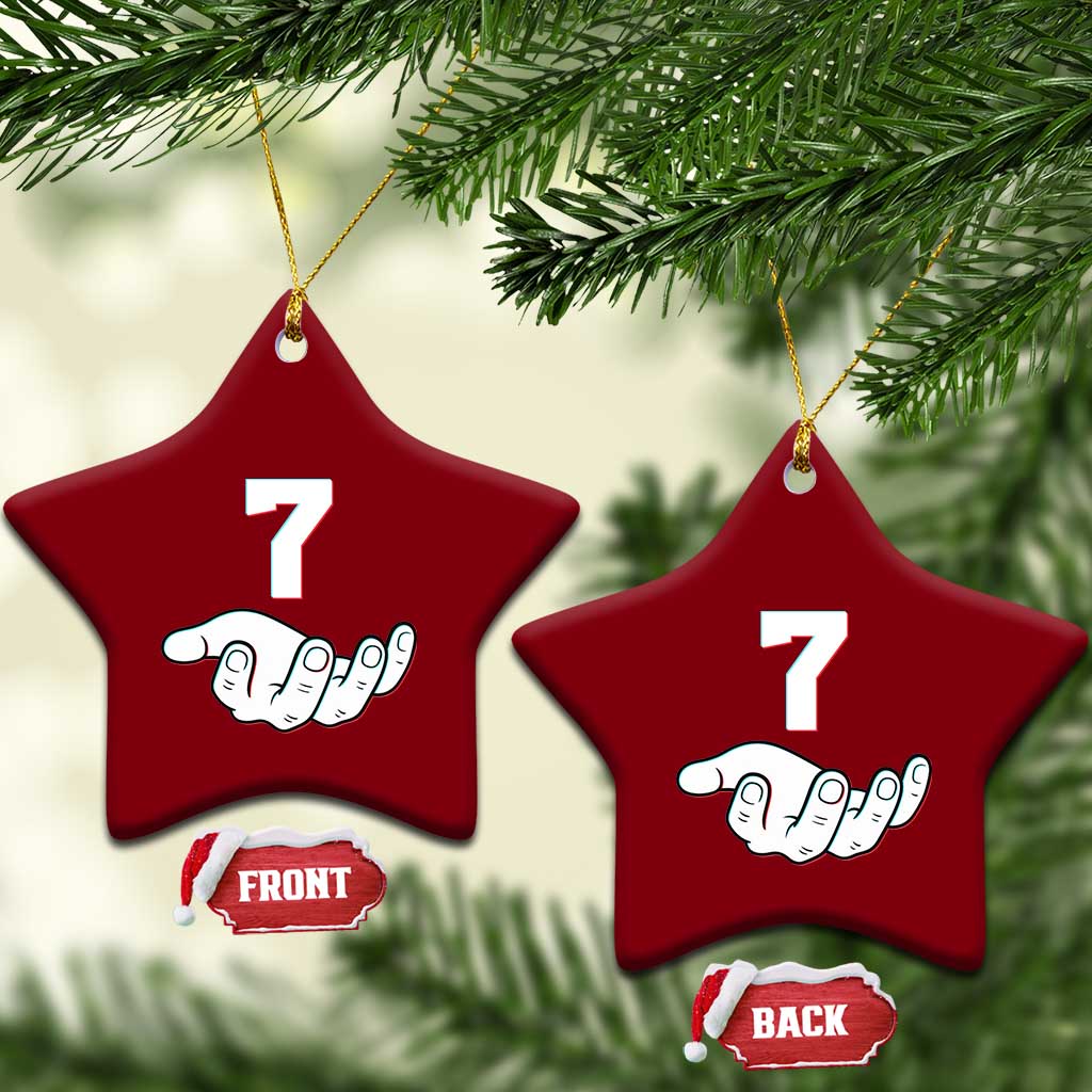 Number 7 Ceramic Ornament Matching 67 Meme Costume 7th Birthday 7 Years TS10 Print Your Wear