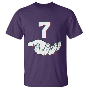 Number 7 T Shirt Matching 67 Meme Costume 7th Birthday 7 Years TS10 Purple Print Your Wear