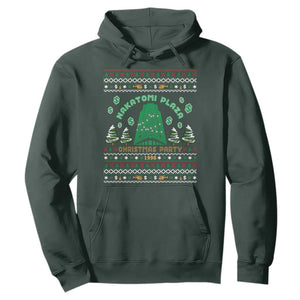 Nakatomi Plaza Christmas Party 1988 Hoodie Funny 80's Movie Xmas Gift Ugly Christmas TS10 Dark Forest Green Print Your Wear