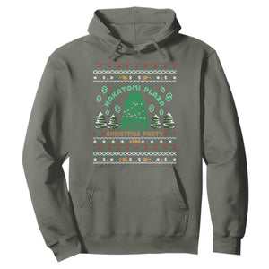 Nakatomi Plaza Christmas Party 1988 Hoodie Funny 80's Movie Xmas Gift Ugly Christmas TS10 Military Green Print Your Wear