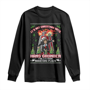 Nakatomi Plaza Christmas Party Long Sleeve Shirt 1988 Xmas Jumper Funny 80's Die Movie Bruce TS10 Black Print Your Wear