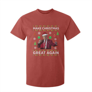 Funny Christmas Trump T Shirt For Kid Make Christmas Great Again Ugly Christmas Sweater Dancing Trump TS10 Red Print Your Wear