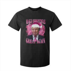 Funny Christmas Trump T Shirt For Kid Funny Make Christmas Great Again Trump Santa Xmas 2024 TS10 Black Print Your Wear