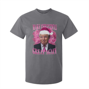 Funny Christmas Trump T Shirt For Kid Funny Make Christmas Great Again Trump Santa Xmas 2024 TS10 Charcoal Print Your Wear