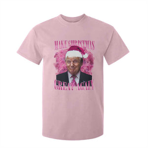 Funny Christmas Trump T Shirt For Kid Funny Make Christmas Great Again Trump Santa Xmas 2024 TS10 Light Pink Print Your Wear