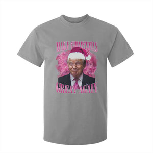 Funny Christmas Trump T Shirt For Kid Funny Make Christmas Great Again Trump Santa Xmas 2024 TS10 Sport Gray Print Your Wear