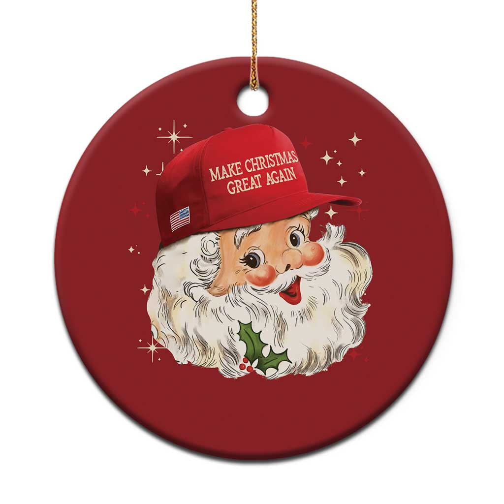 Funny Trump Christmas Ornament Retro Santa Make Christmas Great Again Pajamas TS10 Print Your Wear