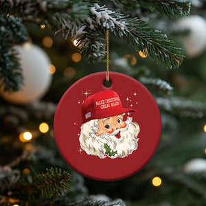 Funny Trump Christmas Ornament Retro Santa Make Christmas Great Again Pajamas TS10 Print Your Wear