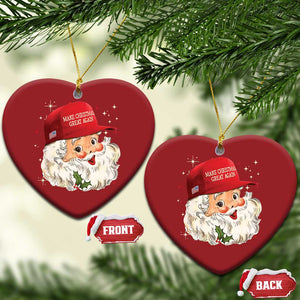 Funny Trump Christmas Ornament Retro Santa Make Christmas Great Again Pajamas TS10 Heart Red Print Your Wear