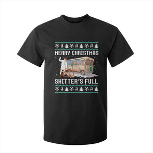 Funny Christmas Trump T Shirt For Kid Merry Xmas Shitter Was Full Ugly TS10 Black Print Your Wear