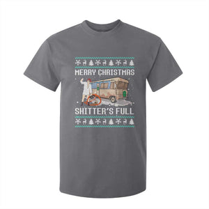 Funny Christmas Trump T Shirt For Kid Merry Xmas Shitter Was Full Ugly TS10 Charcoal Print Your Wear